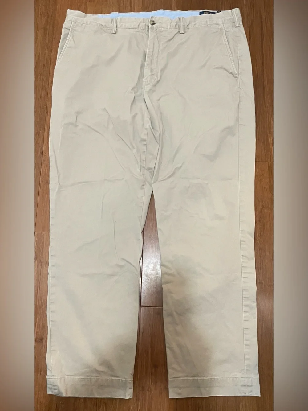 Polo Ralph Lauren Pants 40 x 32/30 Khaki Chino Beige Fl2 Classic Straight Leg